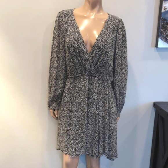 Maeve Anthropologie Carolyn Dress Leopard Print Wrap Fall Spring Size Medium - Picture 3 of 16